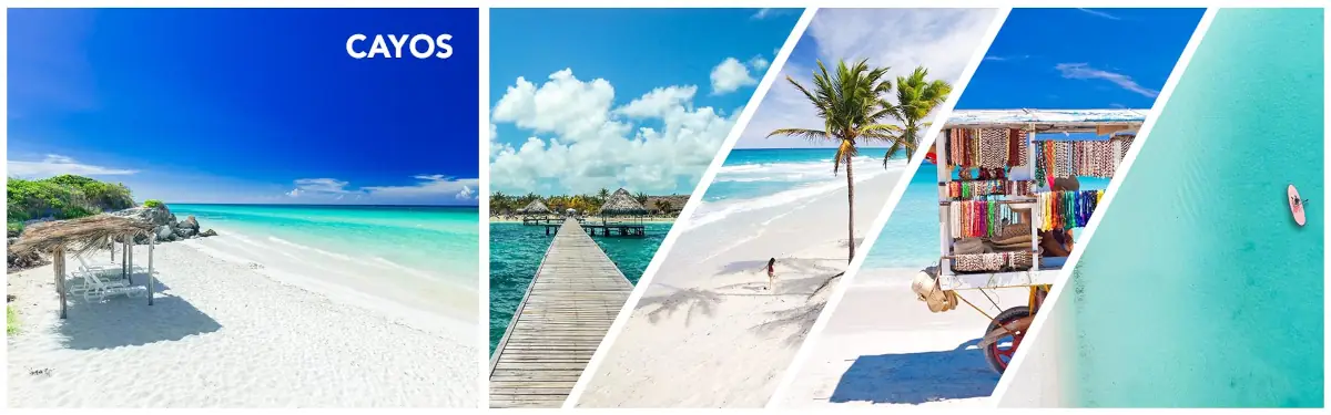 Praia paradisíaca em Cayo Guillermo Cuba com água cristalina