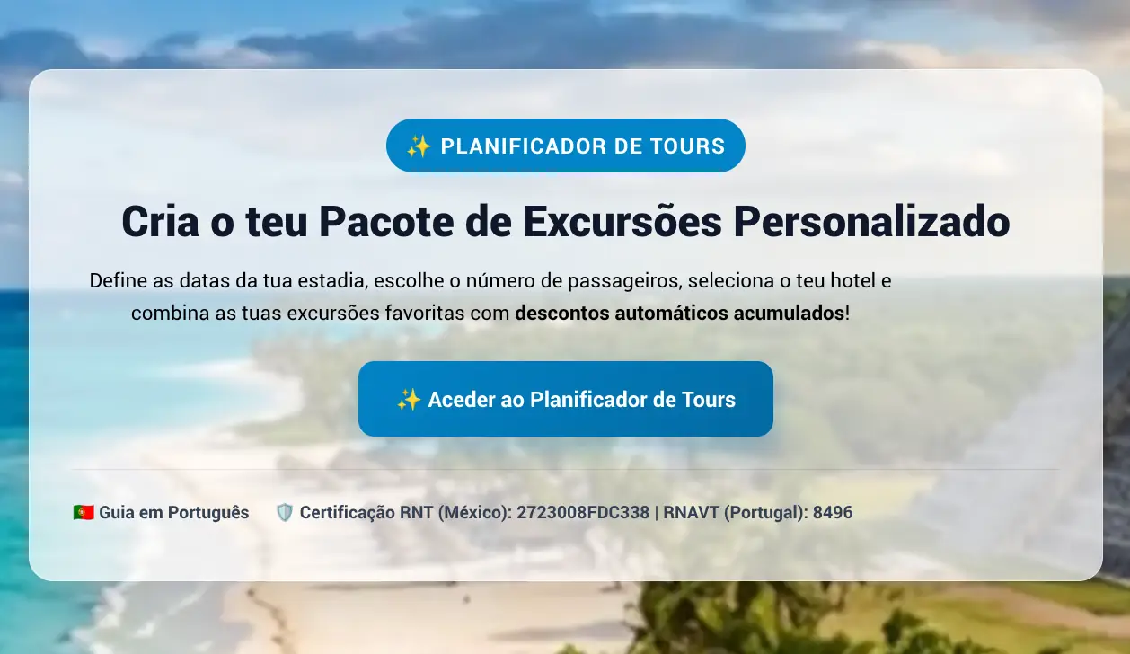 Criador de Pacotes de Excursões Férias na Riviera Maya