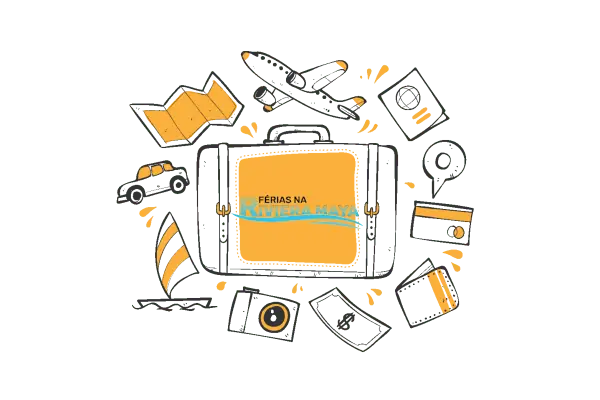 Seguro de Viagem - Turistas tranquilos na praia das Caraíbas protegidos por seguro de saúde