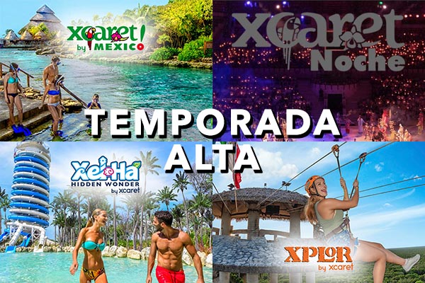 Parques Xcaret Temporada Alta - parques Xcaret, Xel-Há, Xplor e o espetáculo noturno